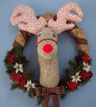 How to make a reindeer wreath